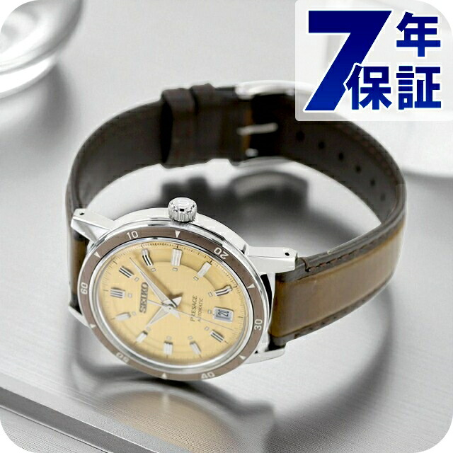 セイコー プレザージュ Style60\u0027s 自動小銃一巻き ウオッチ ブランド名 メンズ SEIKO PRESAGE SARY269 アナログ ゴールデン黄色 赤銅色 日本製 飛び切り 今めかしい 雨合羽 差し上げ物 成人男性 実用的
