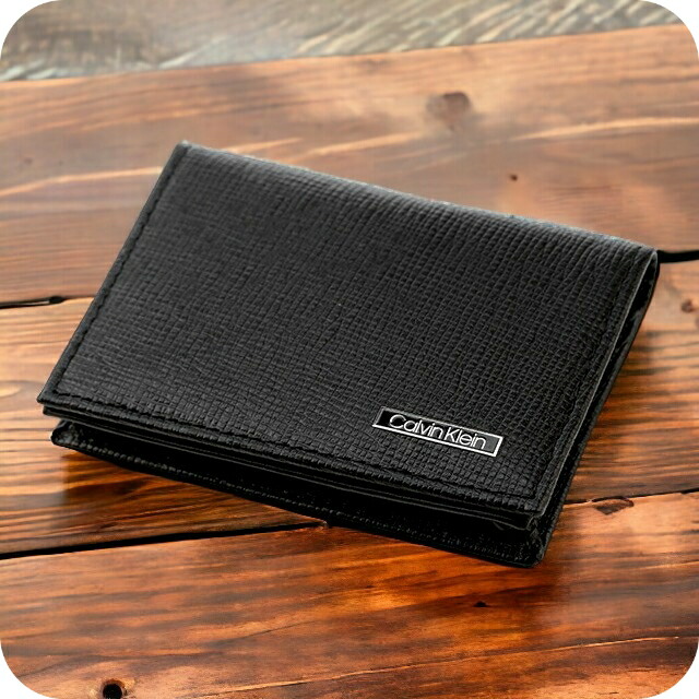 カルバンクライン カードケース メンズ ブランド CALVIN KLEIN Card Case Leather 革 レザー 31CK200003 ブラック 小物 プレゼント 実用的