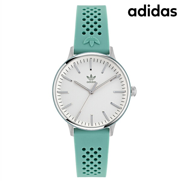 未使用 アディダス adidas 腕時計 レディース クオーツ ホワイト×ブルー nopple_aost23559