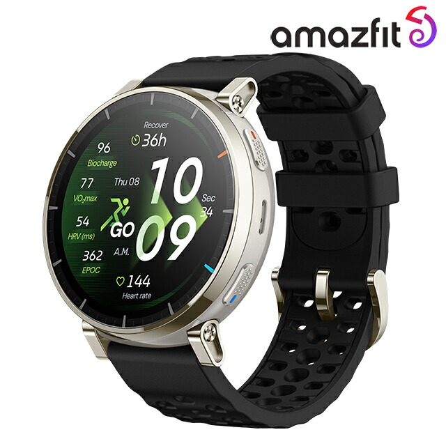 アマズフィット アクティブ 3 プレミアム 充電式クォーツ スマートウォッチ ブランド メンズ レディース ランニングウォッチ Bluetooth Amazfit SP170082-C248 デジタル ブラック 黒