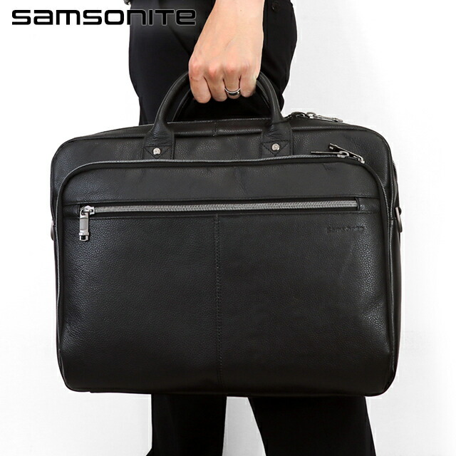 Samsonite サムソナイト ビジネスバッグ ブリーフケース レザー 黒 Samsonite サムソナイト レザービジネス レザー スリム ラップ