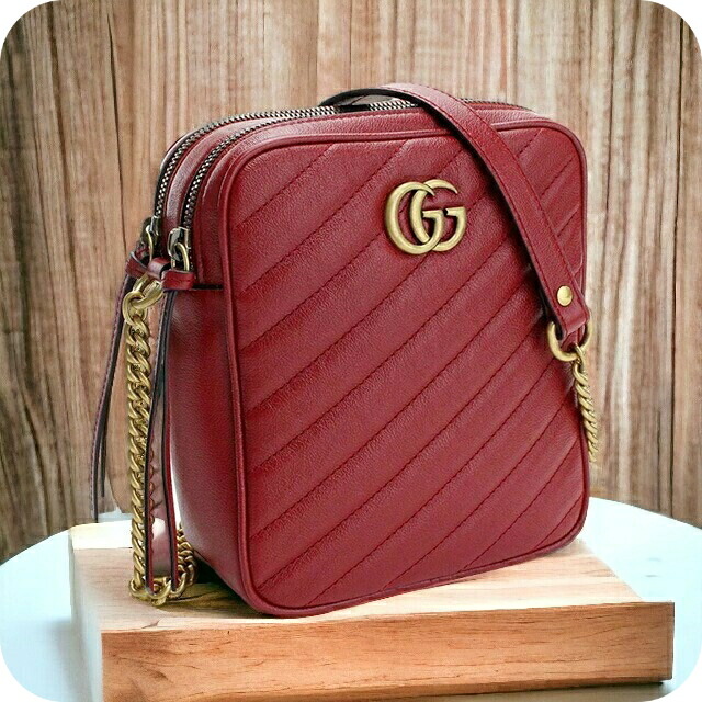 GUCCI レザー ショルダーバッグ　赤色　レア 楽天市場】＼10%OFFクーポン☆21日10時まで／ グッチ 斜め掛け