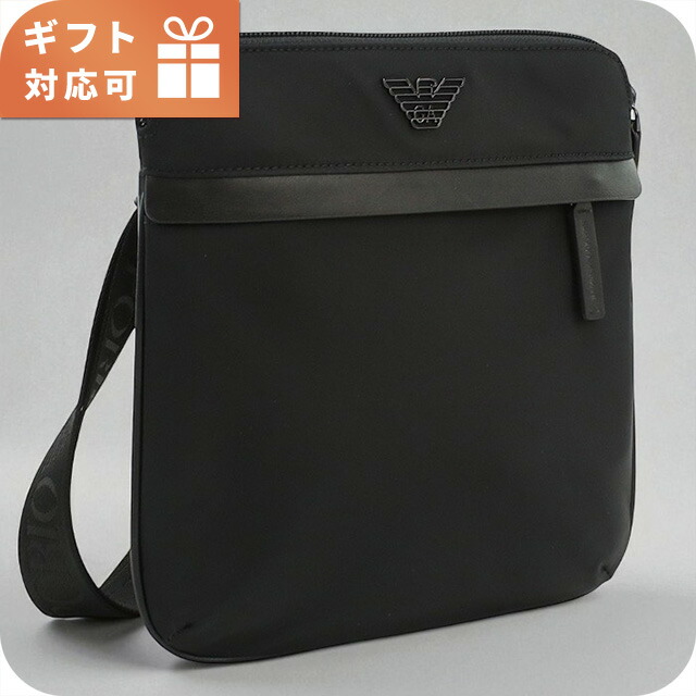 エンポリオ・アルマーニ 曲がった掛け ショルダーバッグ メンズ ブランド名 EMPORIO ARMANI EM001807 黒いこと 御徒面子