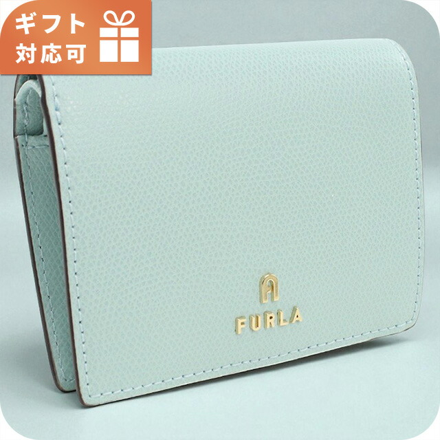 フルラ 二折札入れ御釣り入付き添い人 レディース ブランド名 FURLA FURLA CAMELIA なめし革 WP00304 青色 札入れ バッグ・小物・ブランド雑貨-財布・ケース