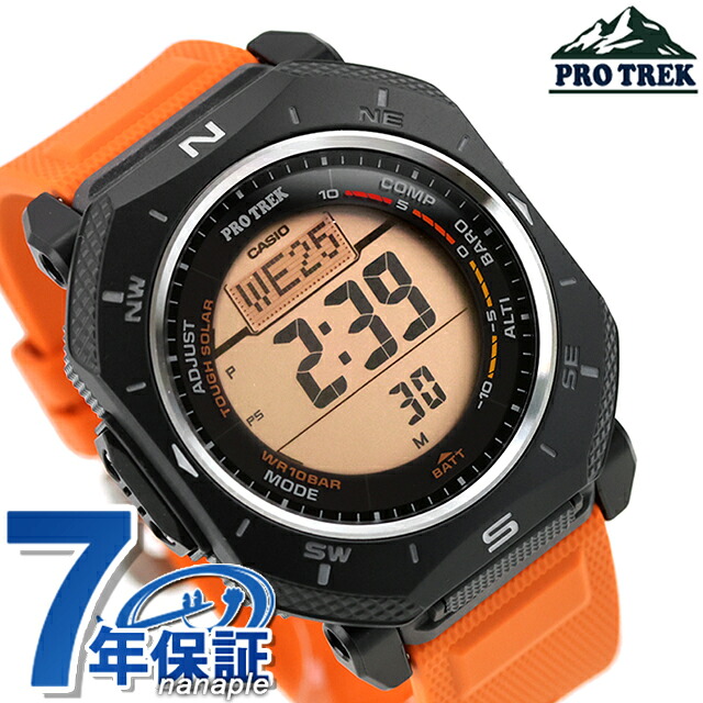 プロトレック PRO TREK Climber Line タフソーラー（ソーラー充電システム） PRG-69-4 メンズ 腕時計 ブランド カシオ casio デジタル ブラック オレンジ 黒 おしゃれ 防水 プレゼント 男性 実用的｜Infinitown 18,104円