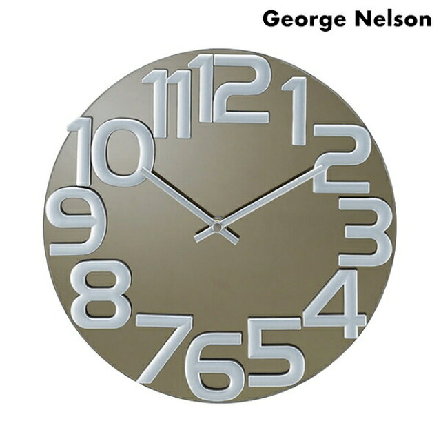 ジョージ ネルソン 掛時計 ブランド George Nelson GN412 ミラー クロック プレゼント ギフト
