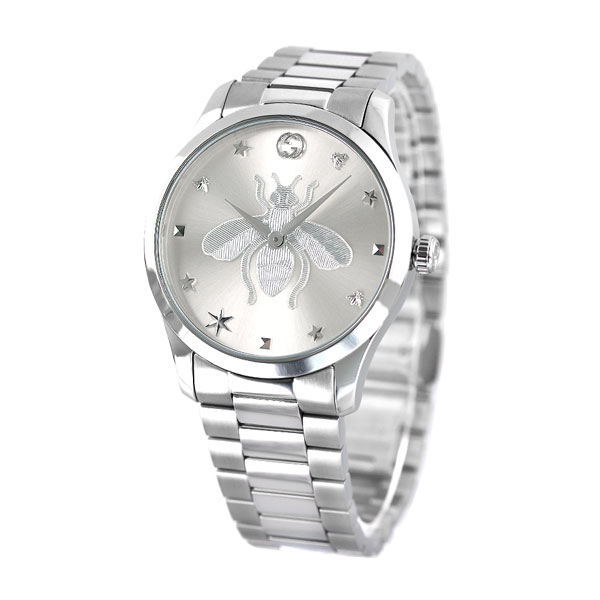 グッチ 時辰儀 Gひと休み受け答え 蜂 メンズ レディース ウオッチ G-TIMELESS GUCCI YA1264126 しろがね色