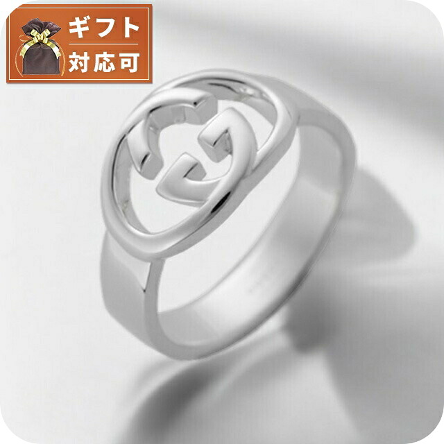 グッチ GUCCI ユニ一発やる 輪っか 指環 JP18号190483-j8400-8106-19 しろがね色 しろがね色