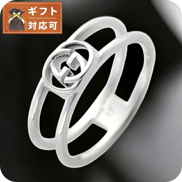 楽天市場】グッチ GUCCI シルバーリング ダブルG フラワー リング GG