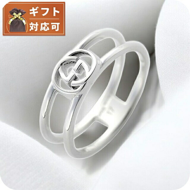 楽天市場】グッチ GUCCI シルバーリング ダブルG フラワー リング GG