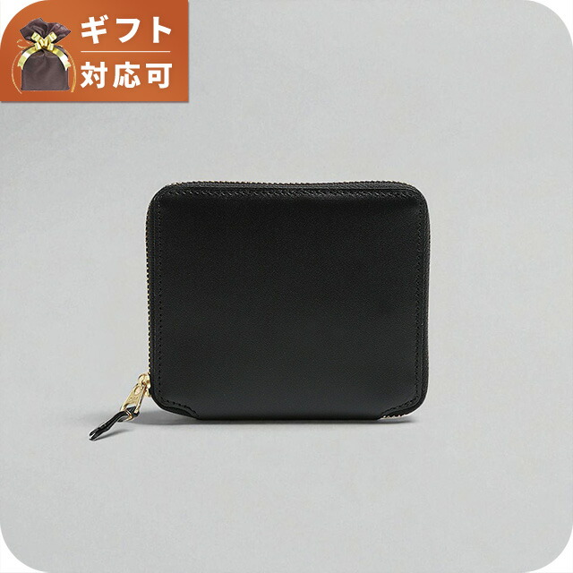 コムデギャルソン COMME DES GARCONS ウォレット wallet 二つ折り紙入れ メンズ 黒いこと SA2100 ブランド名 ウォレット 飛び切り 今めかしい 差し上げ物 実用的