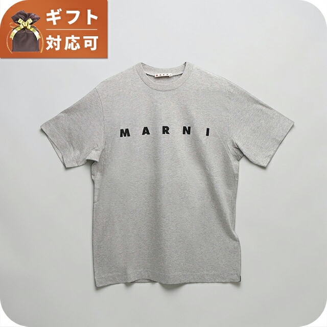 マルニ MARNI Tシャツ ロゴ コットン クルーネックT マルニキッズ MT135U-M002MV-M00RF-0M903-12Y レディース グレー Tシャツ ブランド 8,264円