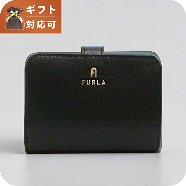 フルラ FURLA CAMELIA S COMPACT WALLETS 二つ折り財布 二折財布 wp00315-are000-o6000 レディース ブラック ブランド ウォレット 高級 おしゃれ プレゼント 実用的｜Infinitown