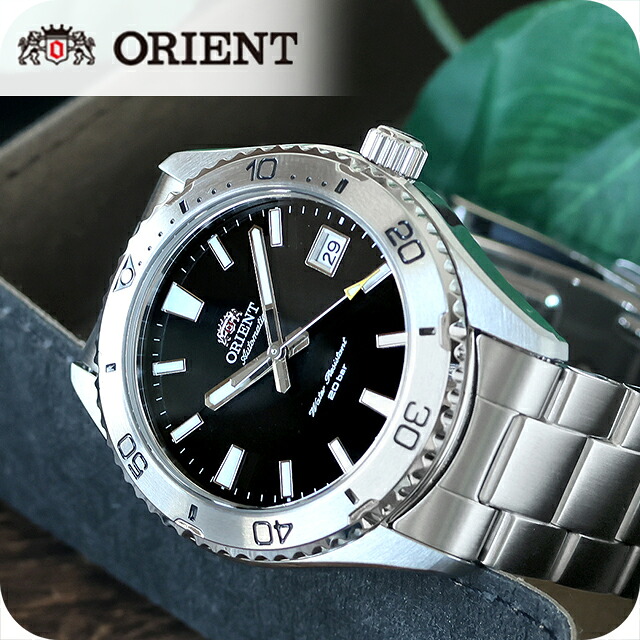 【7月下旬入荷予定予約受付中】 オリエント スポーツ オリエント マコ 自動巻き 腕時計 メンズ ORIENT RN-AC0Q01B アナログ ブラック 黒 ブランド おしゃれ 防水 文字盤 大きい プレゼント 男性 実用的｜Infinitown