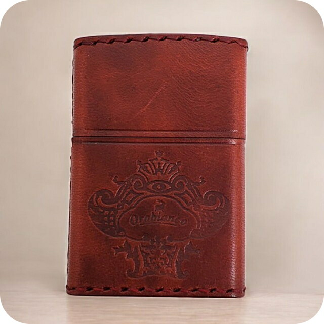 オロビアンコ ライター メンズ レディース ブランド Orobianco 真鍮、牛革 ZIPPO 革巻き ORZ-001 RD レッド 小物 11,880円
