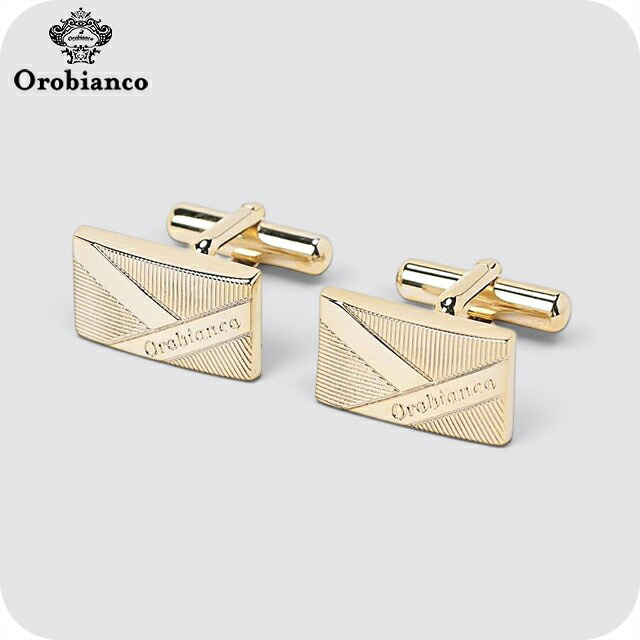オロビアンコ カフス メンズ Orobianco ORC396B ゴールド アクセサリー 袖口ボタン カフスボタン ジュエリー ブランド 高級 おしゃれ プレゼント 男性 実用的 かっこいい｜Infinitown