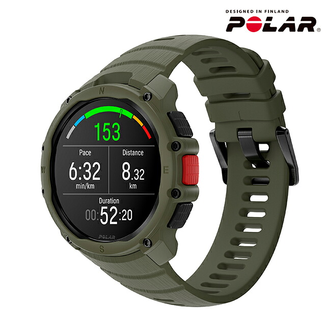 ポラール ストリート X S-L スマートウォッチ ブランド メンズ レディース ランニングウォッチ Bluetooth POLAR 900116714 デジタル フォレストグリーン 28,457円