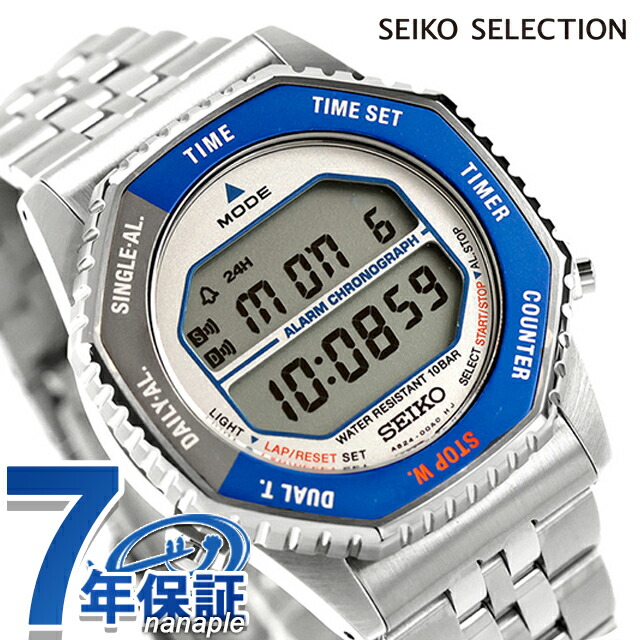 セイコー選りぬき S Series INTERNATIONAL LINE 石英 蓄電池式 ウォッチ ブランド名 メンズ ロトコール クロノグラフ SEIKO SELECTION SBJG021 デジタル しろがね色 今めかしい 雨合羽 差し上げ物 成人男性 実用的