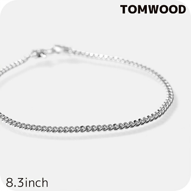 トム木材 腕輪 メンズ レディース ブランド名 TOMWOOD Curb Bracelet M 8.3inch 100255 しろがね色 添え物