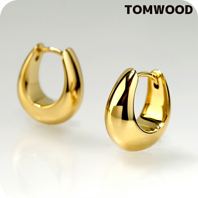 トム木材 ピアス メンズ レディース ブランド名 TOMWOOD Ice Hoops Small Gold フープ 両耳用 100516 ゴールド 付属品
