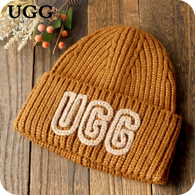 アグ ニット帽 メンズ レディース ブランド UGG CHUNKY CRAFTED RIB BEANIE ロゴ 102345 Deco 帽子
