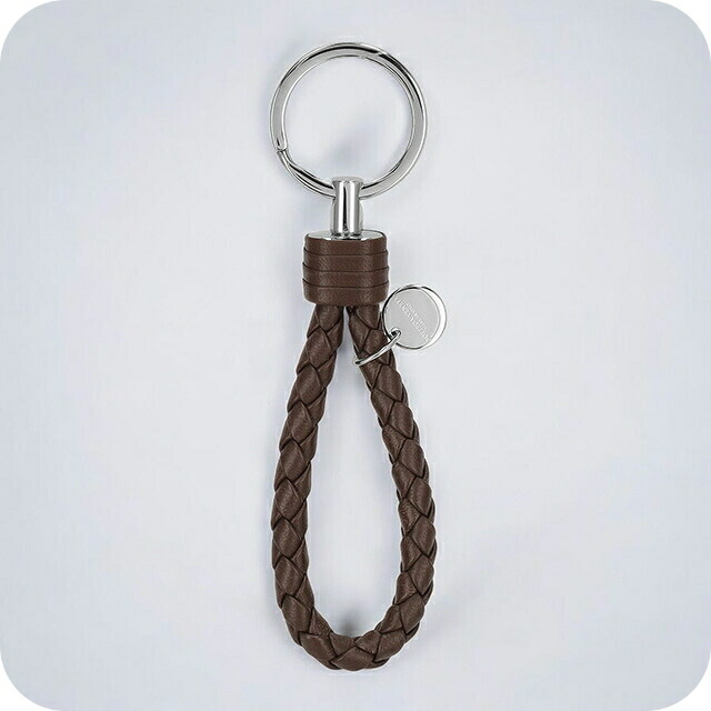 ボッテガ・ヴェネタ キーリング メンズ レディース ブランド BOTTEGA VENETA イントレチャート 113539 V3UN1 2062 ブラウン