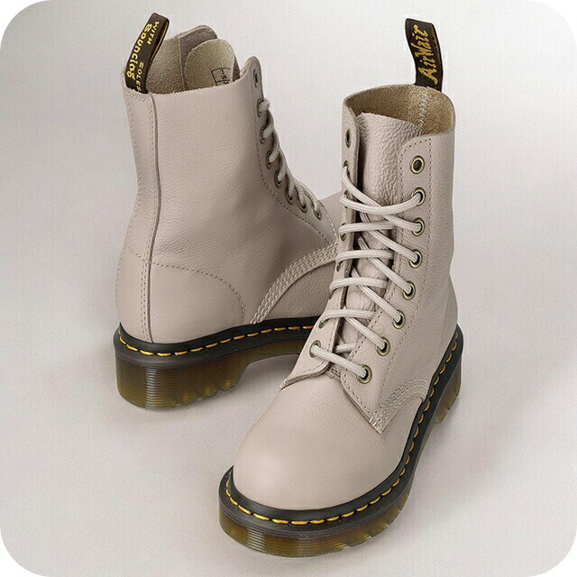 ドクターマーチン 厚底レザーロングブーツ ベージュ 楽天市場】Dr.Martens ドクターマーチン 8ホールブーツ レザー