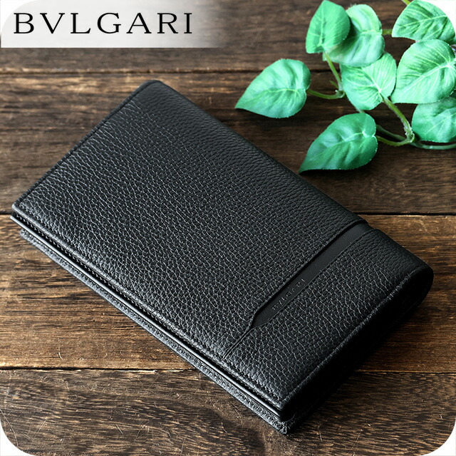 ブル小峡谷 長札入れ メンズ ブランド名 BVLGARI 36966 BLK 黒いこと 財布・ケース-メンズ財布-バッグ・小物・ブランド雑貨