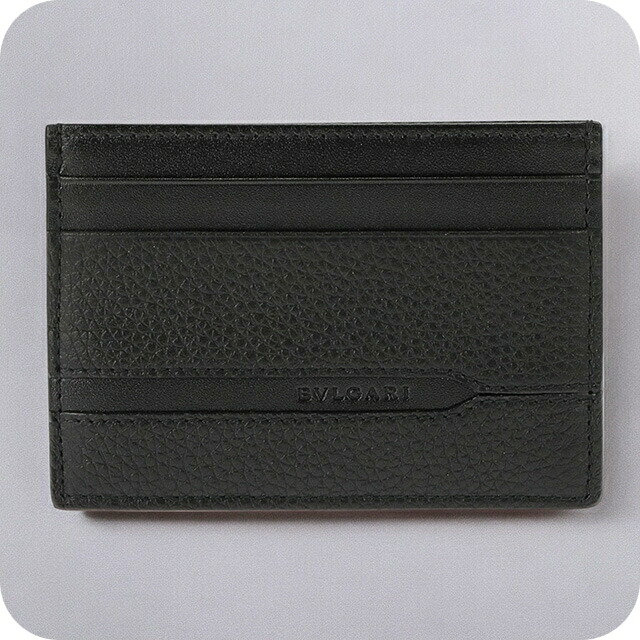 ブルガリ カードケース コンパクト メンズ BVLGARI 36969 BLK ブラック 定期入れ ブランド 高級 おしゃれ プレゼント 実用的|Infinitown