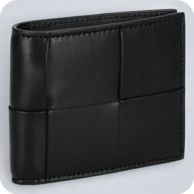 998 トラフグ様 ボッテガヴェネタ ケース イントレチャート レザー 黒