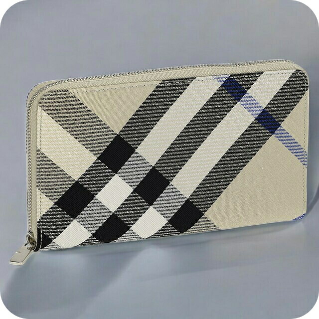 バ－バリ－ 長財布 メンズ ブランド BURBERRY チェック 8087323 ベージュ