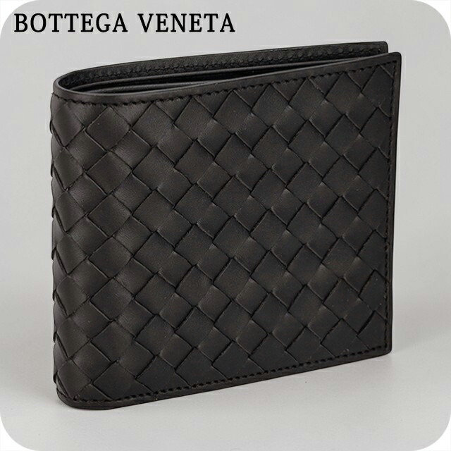 ボッテガヴェネタ 二つ折り財布 コンパクト メンズ ブランド BOTTEGA VENETA 113993-V47W1 2006 ダークブラウン ウォレット 高級 おしゃれ プレゼント 実用的｜Infinitown