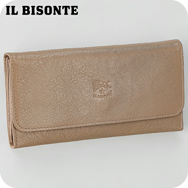 イルビゾンテ 長財布 メンズ レディース ブランド IL BISONTE ITALY SCW009PV0005 GY103 グレージュ