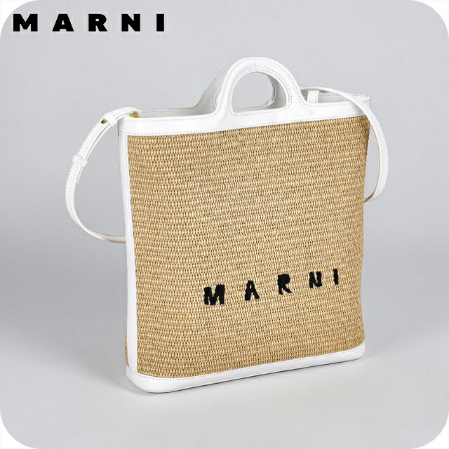マルニ ハンドバッグ レディース ブランド MARNI SBMP0179Q0-P3860 Z0T01 ベージュ/ホワイト 軽量 小さめ 手提げ 高級 おしゃれ プレゼント 女性 実用的 かわいい 52,968円