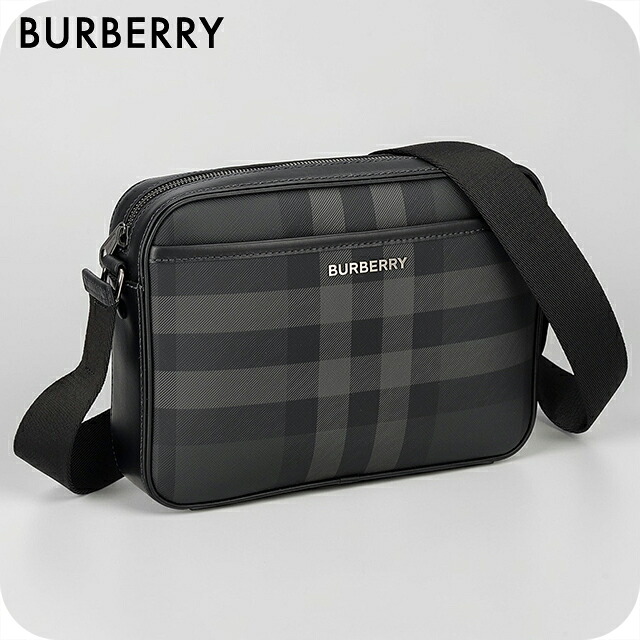 バーバリー ショルダーバッグ メンズ ブランド名 BURBERRY ROMANIA 8068588 A8800 濃灰色薄墨色 曲がったがけ ブランド名 御前上等 今めかしい 差し上げ物 成人男性 実用的 かっこいい