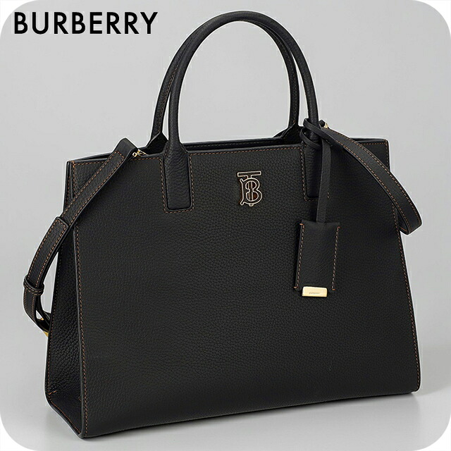 バーバリー ハンドバッグ レディース ブランド BURBERRY ITALY 8072502 ブラック 軽量 小さめ 手提げ 高級 おしゃれ プレゼント 女性 実用的 かわいい