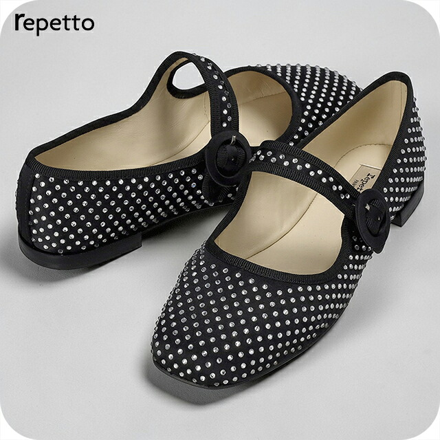 レ愛玩動物 お召しものシューズ レディース ブランド名 Repetto なめし革 V4194SATSTD 410 黒いこと シューズ