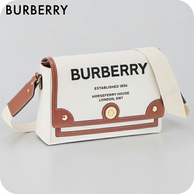 バーバリー ショルダーバッグ レディース ブランド BURBERRY ITALY 8030249 NATURAL/TAN アイボリー/ブラウン 斜めがけ 高級 おしゃれ プレゼント 女性 実用的 かわいい|Infinitown