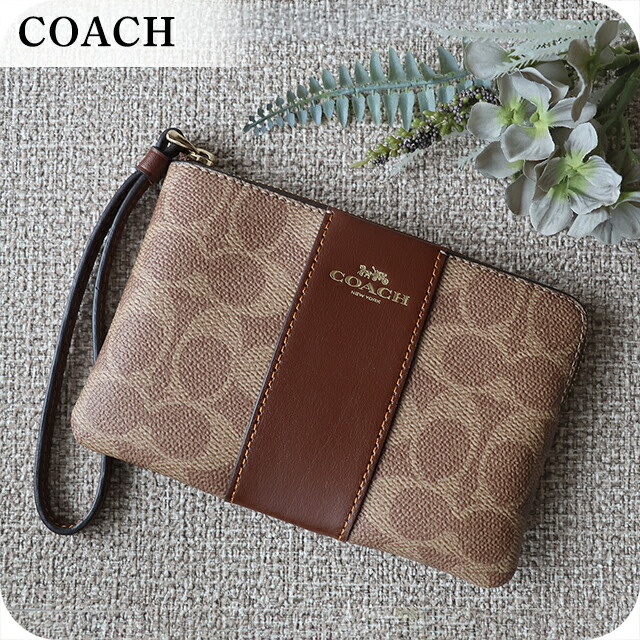 コーチ職 合切袋 レディース ブランド名 COACH Indonesia CW854 IMXHE タン/赤銅色