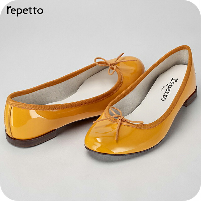 レ愛玩動物 御召しものシューズ レディース ブランド名 Repetto なめし革 FRANCE V086V 1460 黄色 シューズ