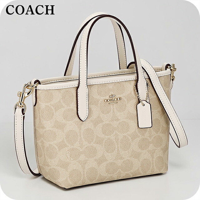 コーチ トートバッグ レディース ブランド COACH India CW032 IMXDM サンド/チョーク 軽量 手提げ 高級 おしゃれ プレゼント 女性 実用的 かわいい|Infinitown