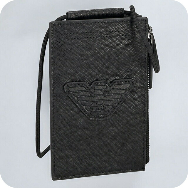 エンポリオ・アルマーニ ショルダーバッグ メンズ EMPORIO ARMANI Y4R355Y216J 81073 黒いこと 曲がったがけ ブランド名 飛び切り 今めかしい 差し上げ物 成人男性 実用的 かっこいい