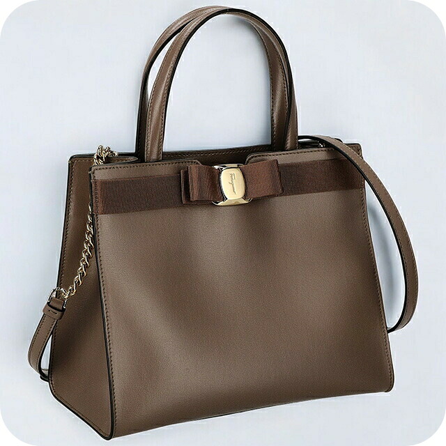 フェラガモ ハンドバック レディース ブランド名 Ferragamo 21I290CALF CARAW 741 078 赤銅色 ハンドバッグ-バッグ