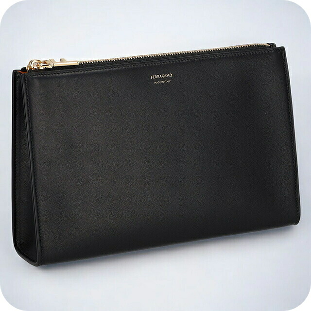 フェラガモ 合財袋 レディース ブランド名 Ferragamo 220801CALF NE NC 775 308 黒いこと/赤銅色