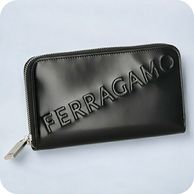 フェラガモ 長財布 メンズ ブランド Ferragamo 661212CALF NER 764 219 ブラック