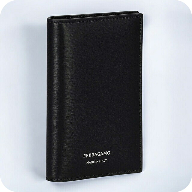 フェラガモ カードケース メンズ ブランド Ferragamo 661332CALF NER 770 104 ブラック
