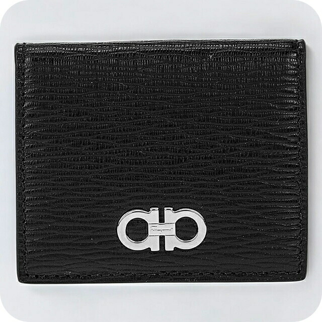 フェラガモ】本物 Ferragamo コインケース 馬蹄型 小銭入れ 黒色系