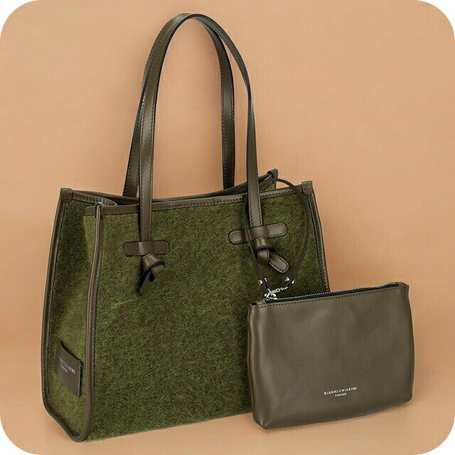 ジャンニキアリーニ トートバッグ メンズ レディース ブランド名 GIANNI CHIARINI BS 6849 FURRY 緑であること