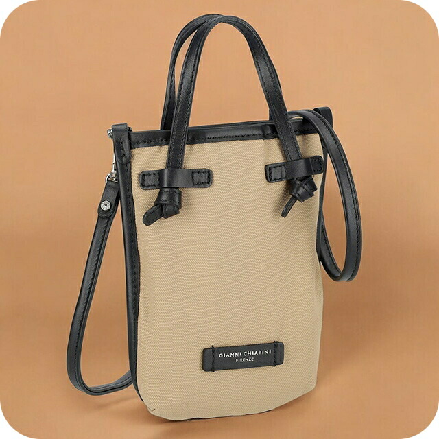 ジャンニキアリーニ ショルダーバッグ レディース ブランド GIANNI CHIARINI BS 9406 CNV ベージュ｜Infinitown