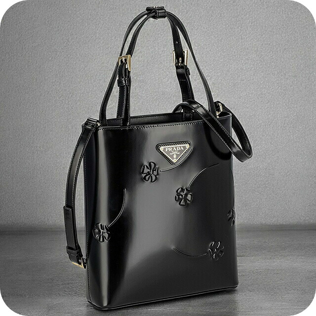 プラダ ハンドバッグ レディース ブランド PRADA レザー 1BA401 ブラック